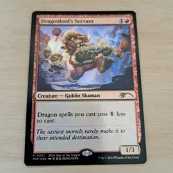 MTG Dragonlord's Servant FOIL PROMO - Image 1