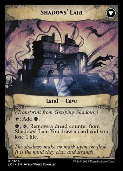 Grasping Shadows #108 (NM) Lost Caverns of Ixalan LCI Magic MTG - Image 2
