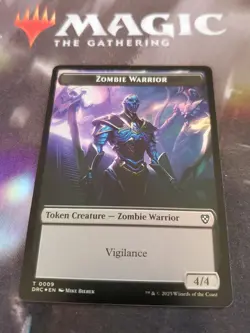 Mtg. Zombie Army / Zombie Warrior Double-Sided Token. Foil. Aetherdrift. Nm - Image 2