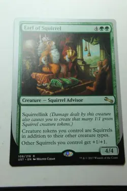 MTG Earl of Squirrel x1- -Unstable-Lightly Played - Image 1
