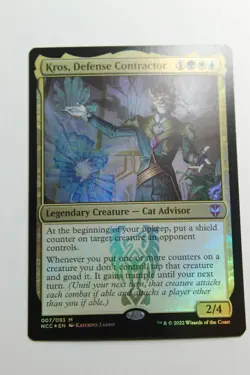 MTG Kros Defense Contractor x1-Foil -New Capenna Commander-Near Mint/Pack Fresh - Image 1