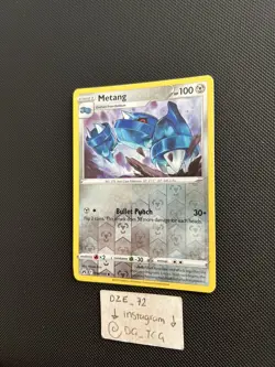 Pokemon Crown Zenith - Metang - 090/159 - Reverse Holo - M/NM - Image 4