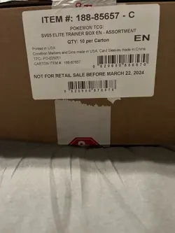 Pokemon TCG Temporal Forces Elite Trainer Box Sealed Case of 10 ETB - Image 1