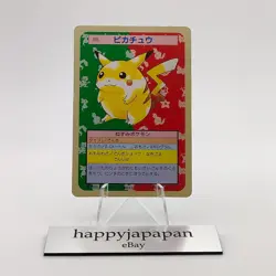 Pokemon Cards Bandai Topsun Pikachu No.025 Green Back 1995 VG Japanese g143 - Image 1