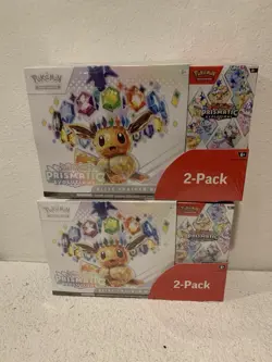 POKEMON TCG SCARLET & VIOLET PRISMATIC EVOLUTIONS COSTCO 2 PACK BUNDLE LOT(2) - Image 1