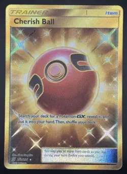 Pokemon TCG Cherish Ball Secret Rare Holo Unified Minds 250/236 NM - Image 1