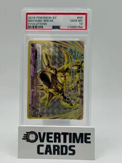 2016 Pokemon XY Nidoking BREAK 46/108 Evolutions Holo PSA 10 - Image 1