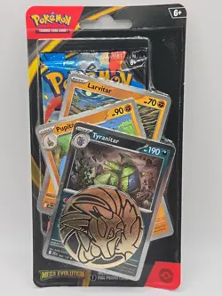 Pokemon TCG Mega Evolution Premium Checklane Blisters SEALED (Tyranitar) - Image 1