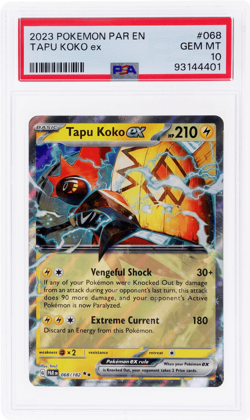 2023 Pokemon Scarlet and Violet Paradox Rift Tapu Koko Ex #68 PSA 10 - Image 1