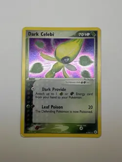 Pokemon TCG Dark Celebi 4/101 Hidden Legends Holo Vintage Rare Nintendo 2004 LP - Image 1