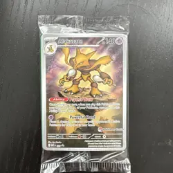 Sealed Alakazam 009 Pokemon Center Stamp Black Star Promo Mega Evolution - Image 1