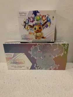 POKEMON PRISMATIC EVOLUTIONS SUPER PREMIUM COLLECTION + ELITE TRAINER BOX 🔥🔥🔥 - Image 1