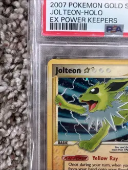 Pokemon 2007 Gold Star Jolteon-Holo EX Power Keepers #101/108 PSA 1 - Image 2