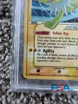 Pokemon 2007 Gold Star Jolteon-Holo EX Power Keepers #101/108 PSA 1 - Image 5