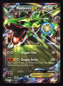 Pokemon Rayquaza EX XY73 XY Holo Black Star Promo MP - Image 1