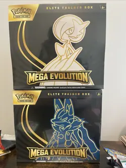 POKEMON MEGA EVOLUTIONS ETB GARDEVOIR AND LUCARIO SET FACTORY SEALED - Image 1