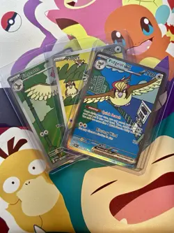 TCG Pokemon English IR & SIR Pidgeot ex 225/197 (Obsidian Flames Set of 3) - Image 1