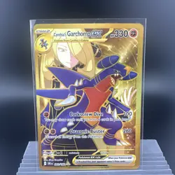 Pokemon TCG Destined Rivals Cynthia's Garchomp EX 241/182 Near Mint Gold - Image 1