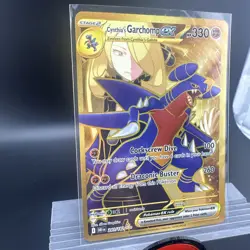 Pokemon TCG Destined Rivals Cynthia's Garchomp EX 241/182 Near Mint Gold - Image 2