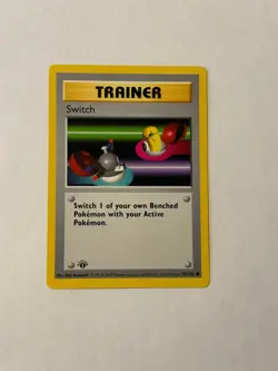 Switch 1ST EDITION Shadowless Base Set 1999 Pokemon TCG 95/102 - NM - Image 1