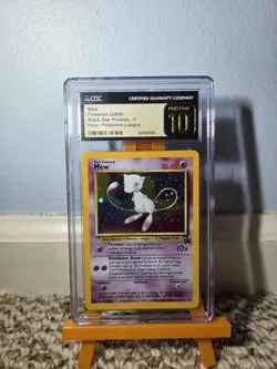Mew Pokemon 2000 Black Star Promos 9 Holo Pokemon League CGC PRISTINE 10 - Image 1
