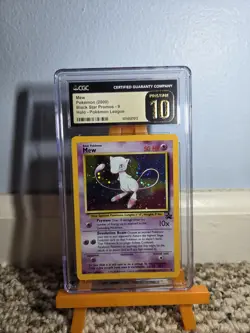 Mew Pokemon 2000 Black Star Promos 9 Holo Pokemon League CGC PRISTINE 10 - Image 2