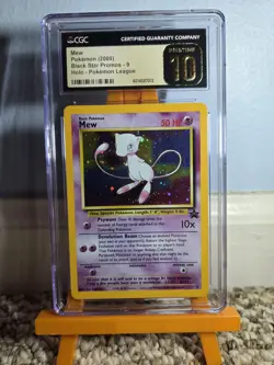 Mew Pokemon 2000 Black Star Promos 9 Holo Pokemon League CGC PRISTINE 10 - Image 3