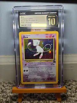 Mew Pokemon 2000 Black Star Promos 9 Holo Pokemon League CGC PRISTINE 10 - Image 4