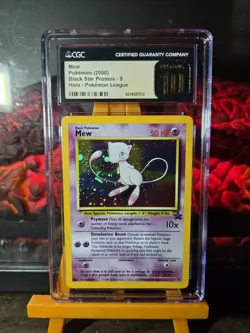 Mew Pokemon 2000 Black Star Promos 9 Holo Pokemon League CGC PRISTINE 10 - Image 5