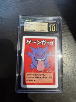 CGC 10 Pristine Gengar Old Maid Playing Cards 2019 Japanese Pokemon Card - Image 1