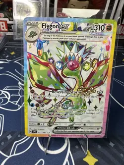 Pokemon TCG Flygon EX Holo Ultra Rare Card 222/191 Sv08: Surging Sparks Nm - Image 1
