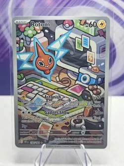 Pokemon TCG Rotom 197/182 Destined Rivals Full Art Illustration Rare Card - Image 1