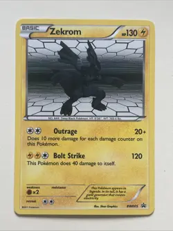 Zekrom BW005 Black Star Promo Holo Pokemon TCG Card - Image 1