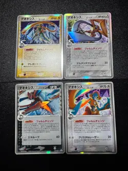 (MP) Deoxys 4set ex Delta 1st Edition Japanese Pokemon Card - Image 1
