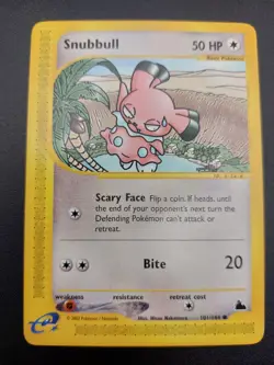 Pokemon Card Snubbull 101/144 common 2003 Skyridge LP - Image 2