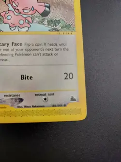 Pokemon Card Snubbull 101/144 common 2003 Skyridge LP - Image 5