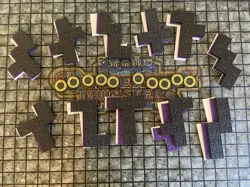 Yugioh! Dungeon Dice Monsters Tiles (2 Sets Of 11) (P/Blk/White) + DM Tiles (10) - Image 1