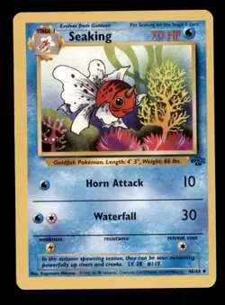 4X Pokemon Card WOTC Seaking Jungle 46/64 MODERATELY PLAYED Non-Holo Uncommon!!! - Image 1