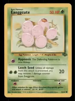 4X Pokemon Card Exeggcute Jungle 52/64 LIGHTLY PLAYED Non-Holo Common TCG!!!!!!! - Image 1