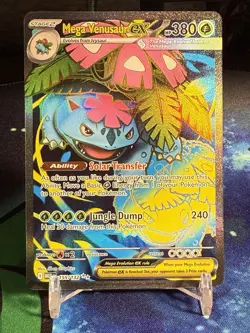 Mega Venusaur ex 155/132 Me01: Mega Evolution Holo NM Pokemon Card TCG - Image 1