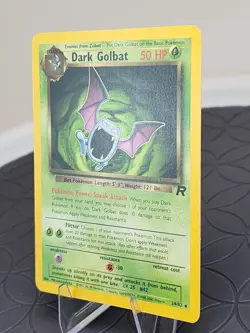 Dark Golbat Pokemo Trading Card - Rare Non-Holo 24/82 Team Rocket Set Near Mint - Image 2