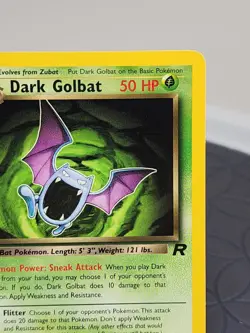 Dark Golbat Pokemo Trading Card - Rare Non-Holo 24/82 Team Rocket Set Near Mint - Image 4