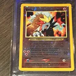 CGC 10 GEM MINT Entei 2001 Black Star Movie Promo 34 Reverse Holo Pokemon Card - Image 5