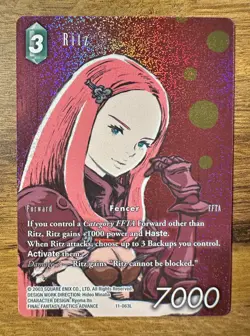 Final Fantasy TCG Opus 11 XI - Ritz 11-063L Full Art *FOIL* Trading Card - Image 1
