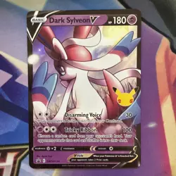 Pokemon Dark Sylveon V SWSH134 Celebrations Black Star Promo Holo Card Mint - Image 2