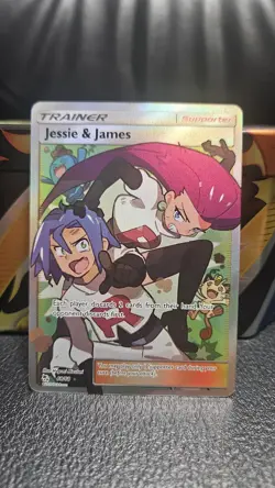 Pokemon TCG Jesse And James Full Art Trainer Card 68/68 Hidden Fates - Image 1