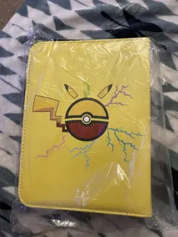 Pokemon Pikachu Card Holder Organizer with Pokeball Design 50 Pages 4 Slots Page - Image 1