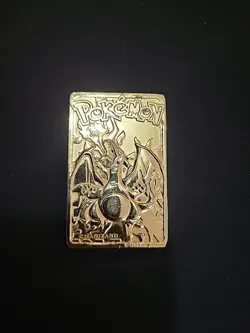 1999 Pokemon 23k Gold Plated Charizard Card Burger King Promo - Loose - Image 1