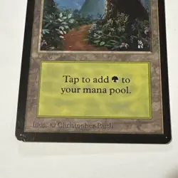 Forest (B) Limited Edition Beta - Magic the Gathering MtG - LP - Image 3