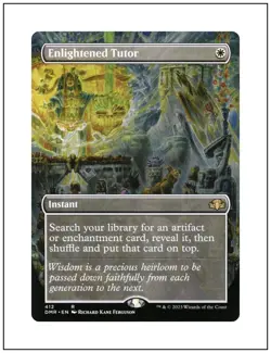 1x Enlightened Tutor, Borderless Art, Magic the Gathering, MTG NM - Image 1